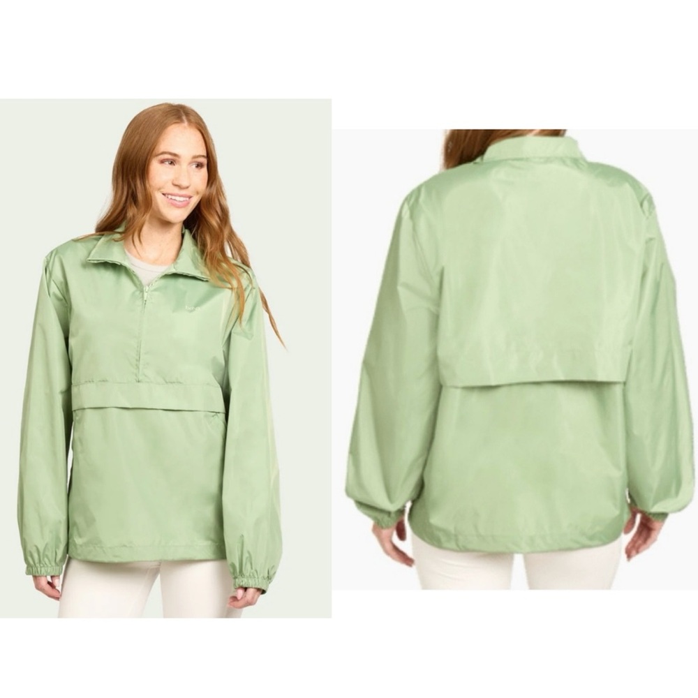 Bala Green Windbreaker Lightweight Jacket Half-Zip Anorak Womens Size L / XL NEW